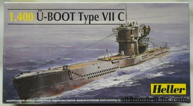 Heller 1/400 U-Boat Type VIIC U-576 or U-995, 81002 plastic model kit